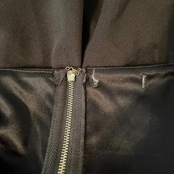 Dress with lace up detail on sides. Zipper in back. - Picture 4 of 12